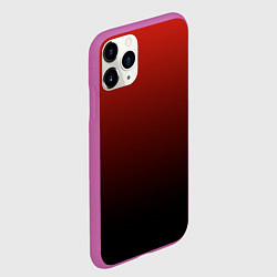 Чехол iPhone 11 Pro матовый Red gradient, цвет: 3D-фиолетовый — фото 2