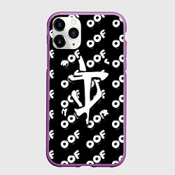Чехол iPhone 11 Pro матовый Doom off black