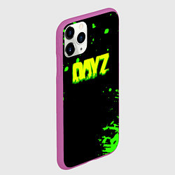 Чехол iPhone 11 Pro матовый Dayz кислотное краски логотип, цвет: 3D-фиолетовый — фото 2