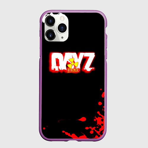 Чехол iPhone 11 Pro матовый Dayz x stalker / 3D-Фиолетовый – фото 1