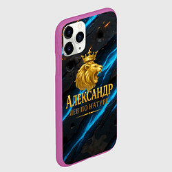 Чехол iPhone 11 Pro матовый Александр лев по натуре, цвет: 3D-фиолетовый — фото 2
