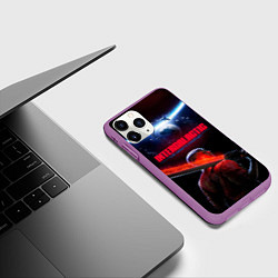 Чехол iPhone 11 Pro матовый Джордан Ман из Intergalactic the heretic prophet, цвет: 3D-фиолетовый — фото 2