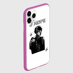 Чехол iPhone 11 Pro матовый J-Hope, цвет: 3D-фиолетовый — фото 2