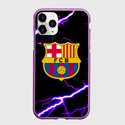 Чехол iPhone 11 Pro матовый Barcelona neon storm
