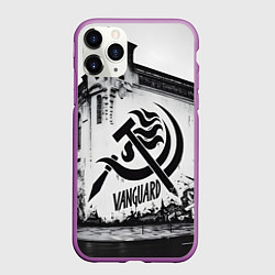 Чехол iPhone 11 Pro матовый Серп и молот - авангард, цвет: 3D-фиолетовый