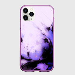 Чехол iPhone 11 Pro матовый Взрывной индиго светлый