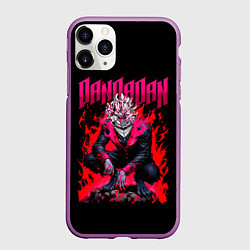 Чехол iPhone 11 Pro матовый Дандадан, Окарун, цвет: 3D-фиолетовый