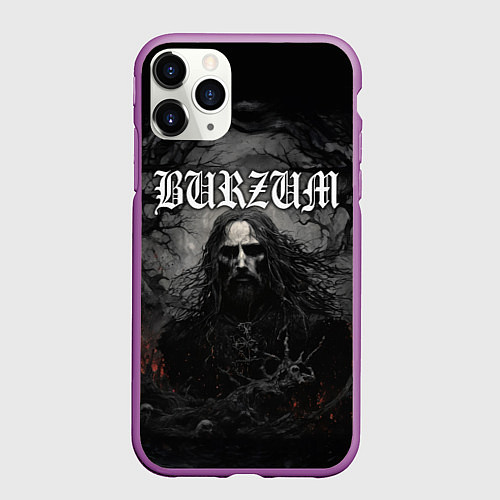 Чехол iPhone 11 Pro матовый Burzum Varg / 3D-Фиолетовый – фото 1
