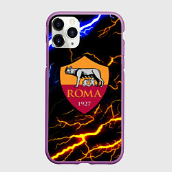 Чехол iPhone 11 Pro матовый ROMA storm rlectro, цвет: 3D-фиолетовый