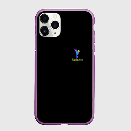 Чехол iPhone 11 Pro матовый Exclusive / 3D-Фиолетовый – фото 1