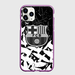 Чехол iPhone 11 Pro матовый Barcelona черно белые птицы