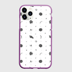 Чехол iPhone 11 Pro матовый Шишки из Бузулукского бора, цвет: 3D-фиолетовый