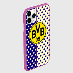 Чехол iPhone 11 Pro матовый Borussia точки текстура, цвет: 3D-фиолетовый — фото 2