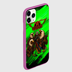 Чехол iPhone 11 Pro матовый Aerosmith орлы, цвет: 3D-фиолетовый — фото 2