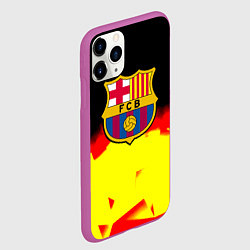Чехол iPhone 11 Pro матовый Borussia абстракция золото геометрия, цвет: 3D-фиолетовый — фото 2