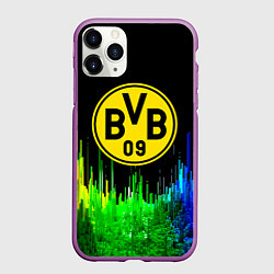 Чехол iPhone 11 Pro матовый Borussia градиент текстура