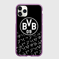 Чехол iPhone 11 Pro матовый Borussia хищник стиль, цвет: 3D-фиолетовый