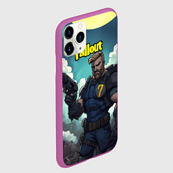 Чехол iPhone 11 Pro матовый Fallout седьмой, цвет: 3D-фиолетовый — фото 2