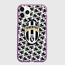 Чехол iPhone 11 Pro матовый Ювентус хвост феи лого аниме, цвет: 3D-фиолетовый