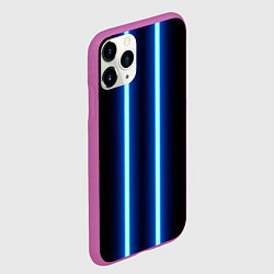 Чехол iPhone 11 Pro матовый Color blue neon, цвет: 3D-фиолетовый — фото 2