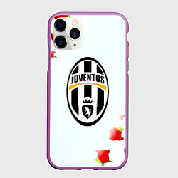 Чехол iPhone 11 Pro матовый Ювентус розы