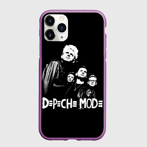 Чехол iPhone 11 Pro матовый Depeche Mode Violator / 3D-Фиолетовый – фото 1