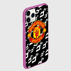 Чехол iPhone 11 Pro матовый Манчестер Юнайтед x Jojo anime, цвет: 3D-фиолетовый — фото 2