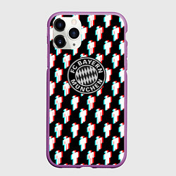 Чехол iPhone 11 Pro матовый Бавария Мюнхен люди, цвет: 3D-фиолетовый