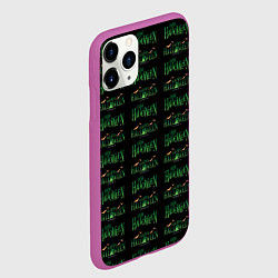 Чехол iPhone 11 Pro матовый Halloween pattern, цвет: 3D-фиолетовый — фото 2