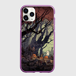 Чехол iPhone 11 Pro матовый Призрачный лес