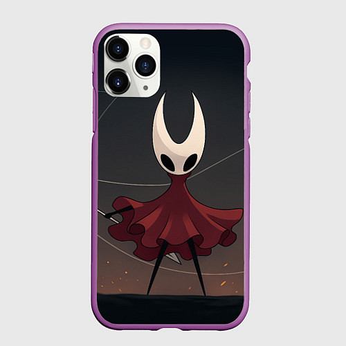 Чехол iPhone 11 Pro матовый Hollow Knight - Silksong / 3D-Фиолетовый – фото 1