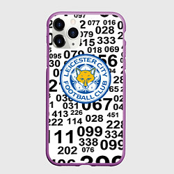 Чехол iPhone 11 Pro матовый Лестер сити цифры символы