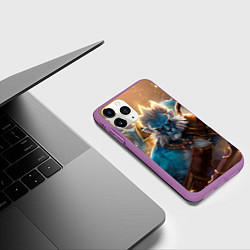 Чехол iPhone 11 Pro матовый Phantom Lancer, цвет: 3D-фиолетовый — фото 2