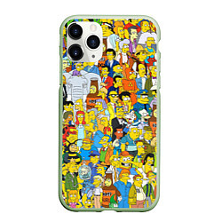 Чехол iPhone 11 Pro матовый Simpsons Stories, цвет: 3D-салатовый