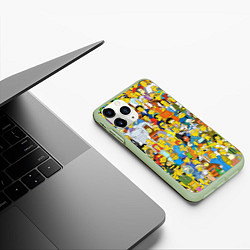 Чехол iPhone 11 Pro матовый Simpsons Stories, цвет: 3D-салатовый — фото 2