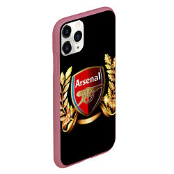 Чехол iPhone 11 Pro матовый Arsenal, цвет: 3D-малиновый — фото 2