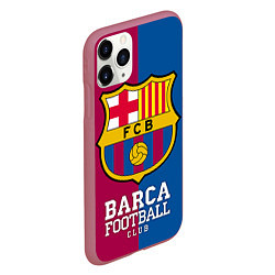 Чехол iPhone 11 Pro матовый Barca Football, цвет: 3D-малиновый — фото 2