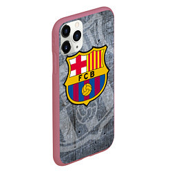 Чехол iPhone 11 Pro матовый Barcelona, цвет: 3D-малиновый — фото 2