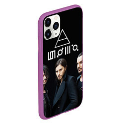 Чехол iPhone 11 Pro матовый 30 seconds to mars, цвет: 3D-фиолетовый — фото 2