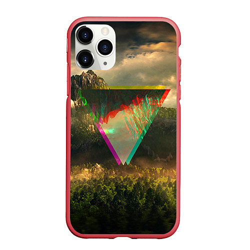 Чехол iPhone 11 Pro матовый 30 seconds to mars / 3D-Красный – фото 1