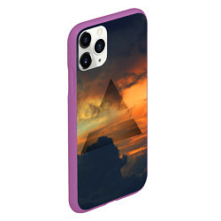 Чехол iPhone 11 Pro матовый 30 seconds to mars, цвет: 3D-фиолетовый — фото 2