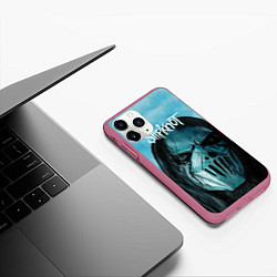 Чехол iPhone 11 Pro матовый Slipknot, цвет: 3D-малиновый — фото 2