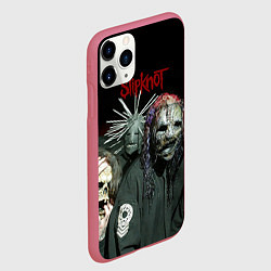 Чехол iPhone 11 Pro матовый Slipknot, цвет: 3D-малиновый — фото 2