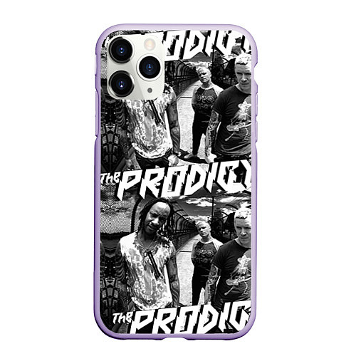 Чехол iPhone 11 Pro матовый The Prodigy / 3D-Светло-сиреневый – фото 1