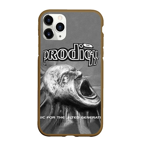 Чехол iPhone 11 Pro матовый The Prodigy: Madness / 3D-Коричневый – фото 1