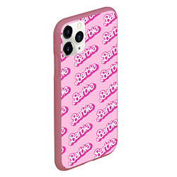 Чехол iPhone 11 Pro матовый Barbie Pattern, цвет: 3D-малиновый — фото 2