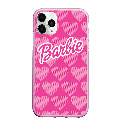Чехол iPhone 11 Pro матовый Barbie / 3D-Розовый – фото 1