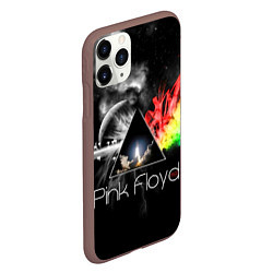 Чехол iPhone 11 Pro матовый Pink Floyd, цвет: 3D-коричневый — фото 2