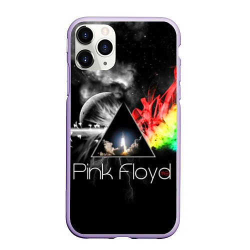 Чехол iPhone 11 Pro матовый Pink Floyd / 3D-Светло-сиреневый – фото 1