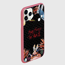 Чехол iPhone 11 Pro матовый Pink Floyd: The Wall, цвет: 3D-малиновый — фото 2